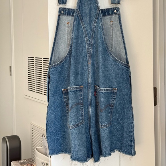 Levi's Blue Denim Women Jeans Overalls Vintage - Picture 2 of 2